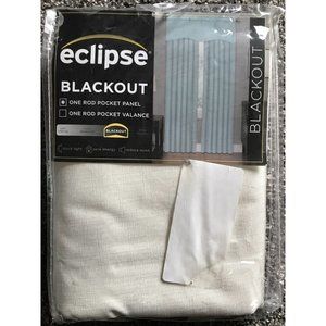 ECLIPSE Kendall Thermal Insulated One Rod Pocket Panel‎ NEW Curtains Ivory